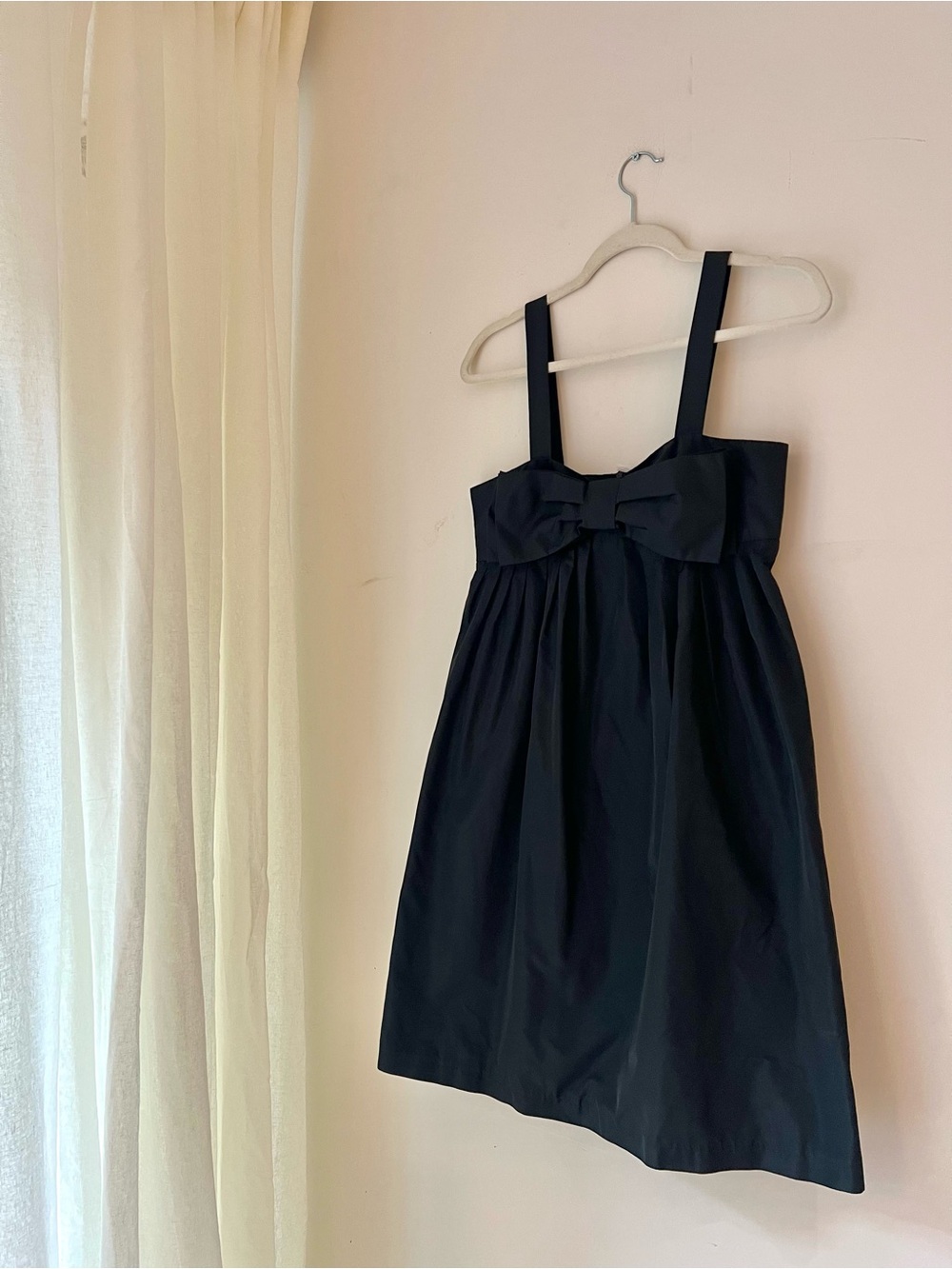 Vintage Tara Jarmon Black Bow Bodice Dress - Like New
